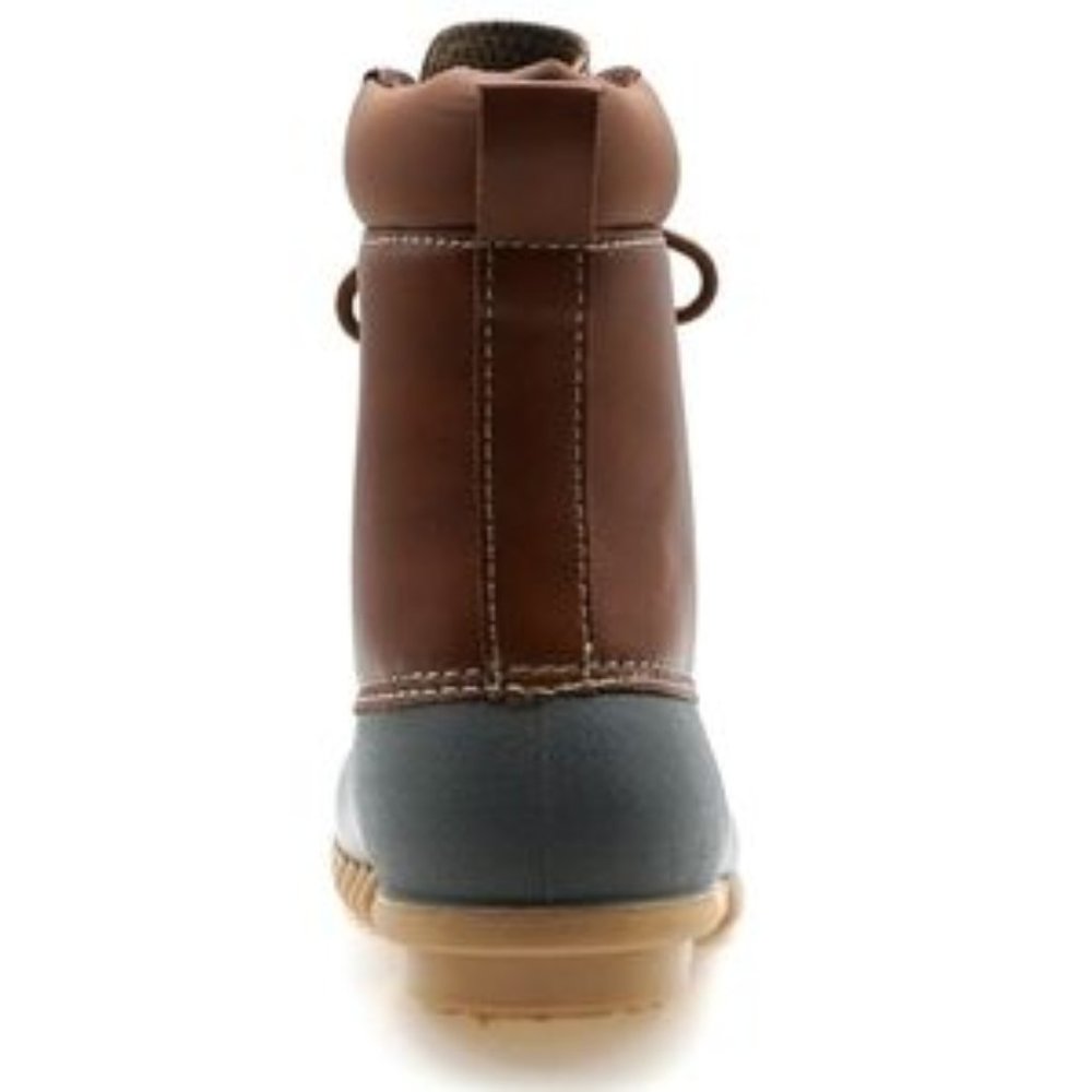 DUCK BOOTS by Outwoods Rain Faux Leather Waterproof Rubber Boots NWOT - Picture 5 of 12